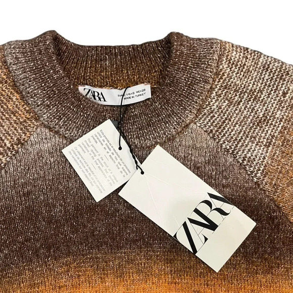 NWT Zara Blogger Favorite Fringed Cropped Sweater Size Small - Picture 3 of 5